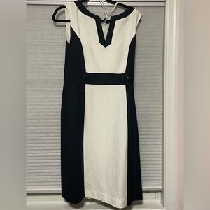 Tahari linen sheath dress.